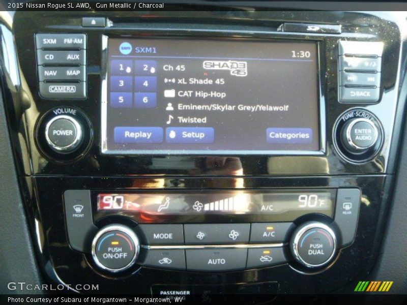 Gun Metallic / Charcoal 2015 Nissan Rogue SL AWD