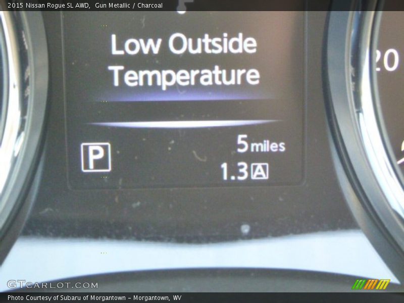 Gun Metallic / Charcoal 2015 Nissan Rogue SL AWD