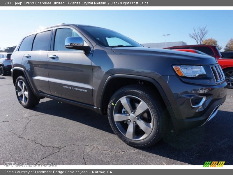 Granite Crystal Metallic / Black/Light Frost Beige 2015 Jeep Grand Cherokee Limited