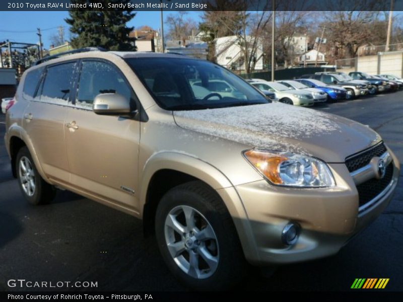 Sandy Beach Metallic / Sand Beige 2010 Toyota RAV4 Limited 4WD