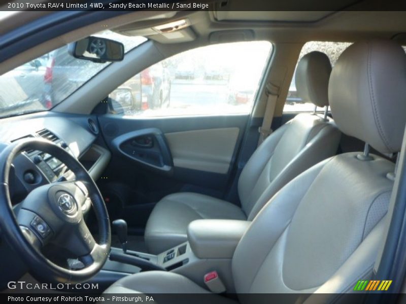 Sandy Beach Metallic / Sand Beige 2010 Toyota RAV4 Limited 4WD
