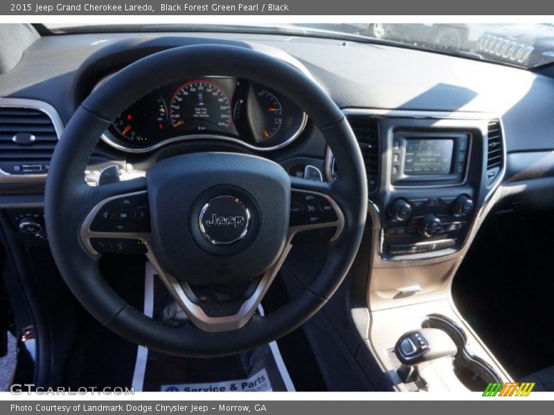Black Forest Green Pearl / Black 2015 Jeep Grand Cherokee Laredo