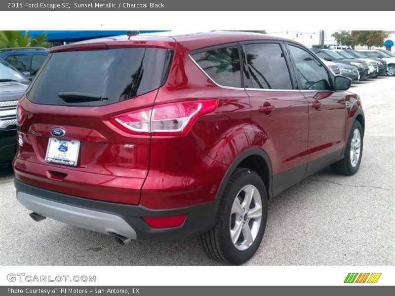 Sunset Metallic / Charcoal Black 2015 Ford Escape SE