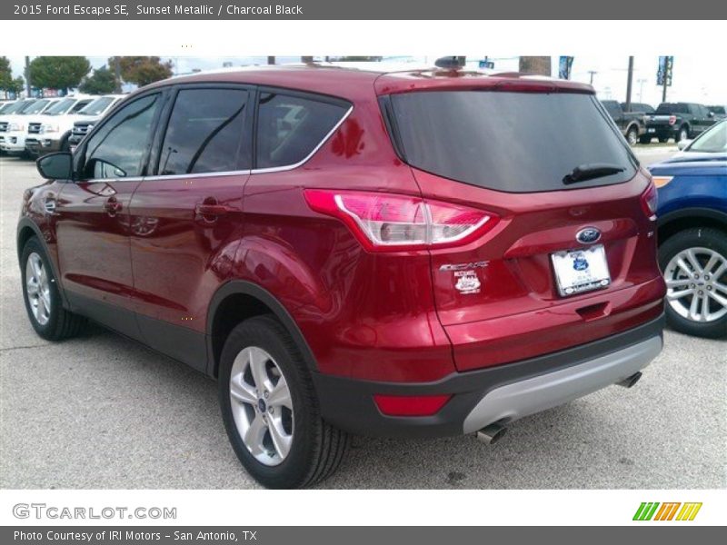 Sunset Metallic / Charcoal Black 2015 Ford Escape SE