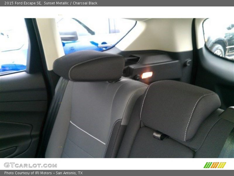 Sunset Metallic / Charcoal Black 2015 Ford Escape SE