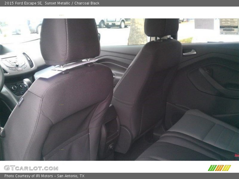 Sunset Metallic / Charcoal Black 2015 Ford Escape SE
