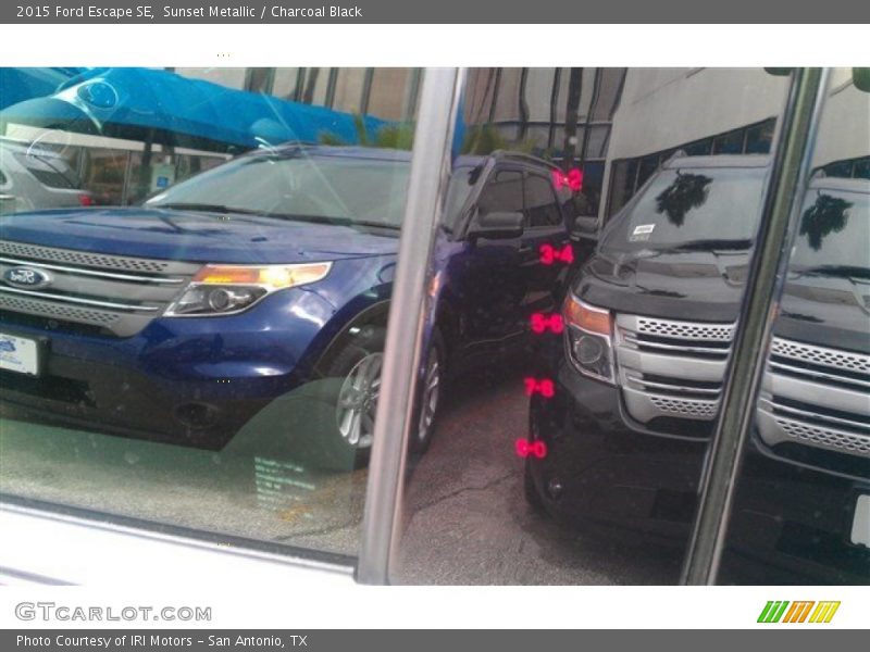 Sunset Metallic / Charcoal Black 2015 Ford Escape SE