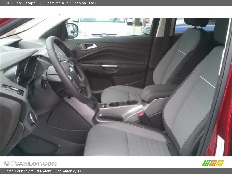 Sunset Metallic / Charcoal Black 2015 Ford Escape SE