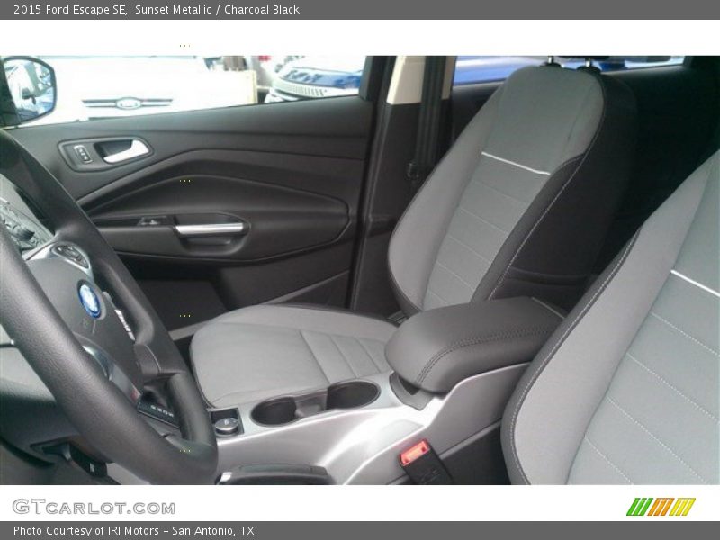 Sunset Metallic / Charcoal Black 2015 Ford Escape SE