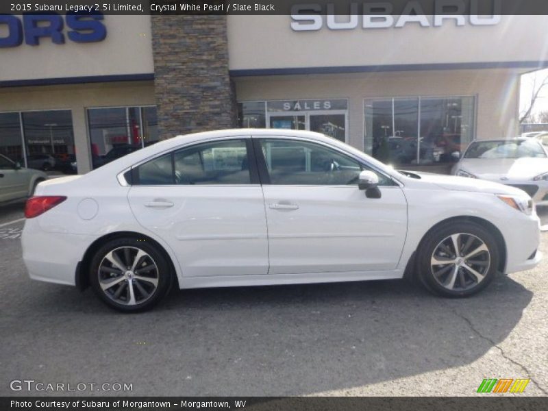 Crystal White Pearl / Slate Black 2015 Subaru Legacy 2.5i Limited