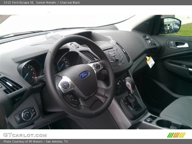 Sunset Metallic / Charcoal Black 2015 Ford Escape SE