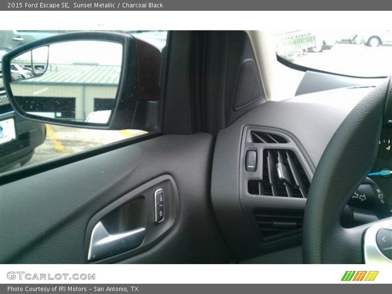 Sunset Metallic / Charcoal Black 2015 Ford Escape SE