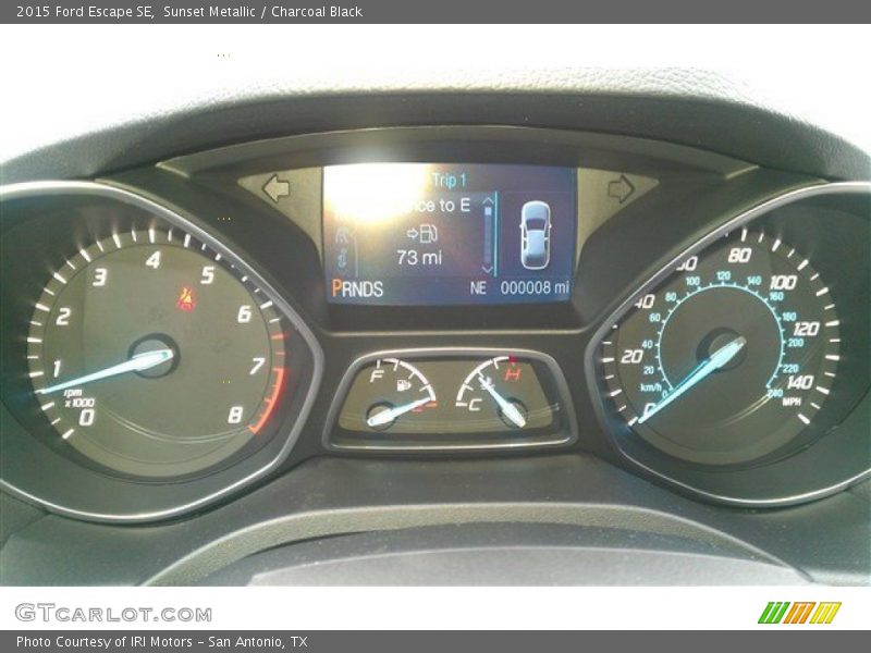 Sunset Metallic / Charcoal Black 2015 Ford Escape SE