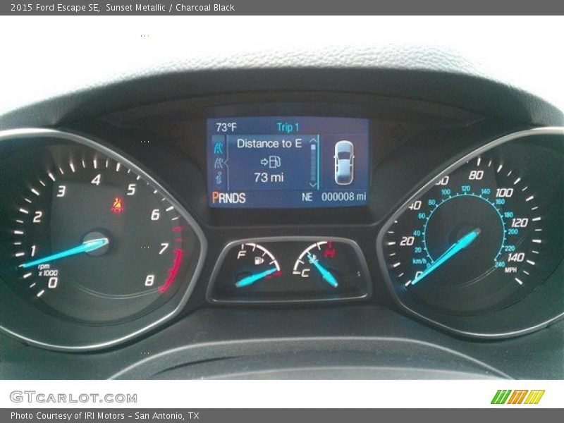 Sunset Metallic / Charcoal Black 2015 Ford Escape SE