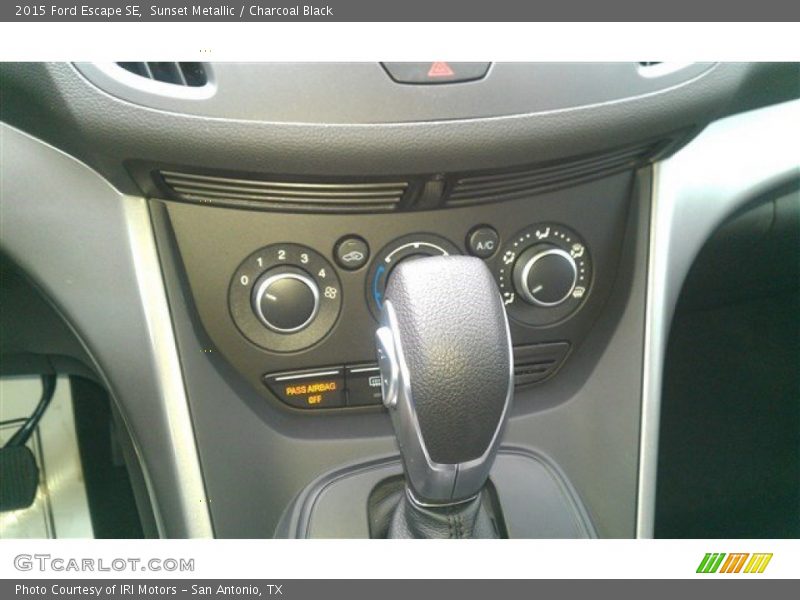 Sunset Metallic / Charcoal Black 2015 Ford Escape SE