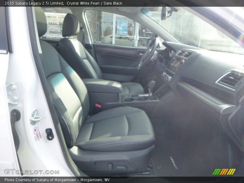 Crystal White Pearl / Slate Black 2015 Subaru Legacy 2.5i Limited