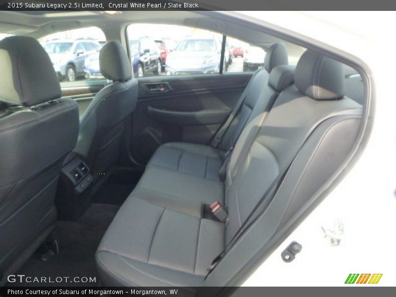 Crystal White Pearl / Slate Black 2015 Subaru Legacy 2.5i Limited