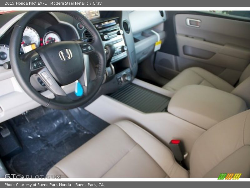 Modern Steel Metallic / Gray 2015 Honda Pilot EX-L