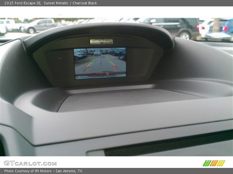 Sunset Metallic / Charcoal Black 2015 Ford Escape SE