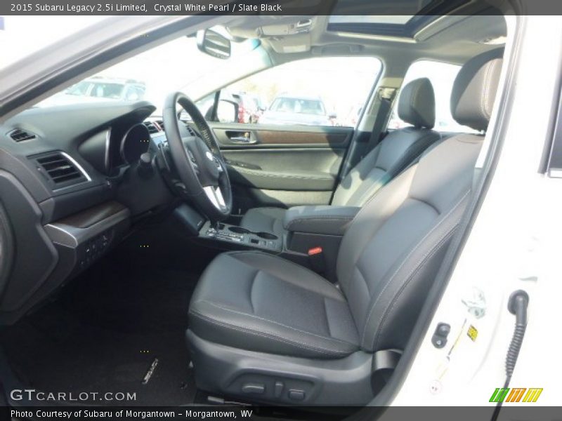 Crystal White Pearl / Slate Black 2015 Subaru Legacy 2.5i Limited