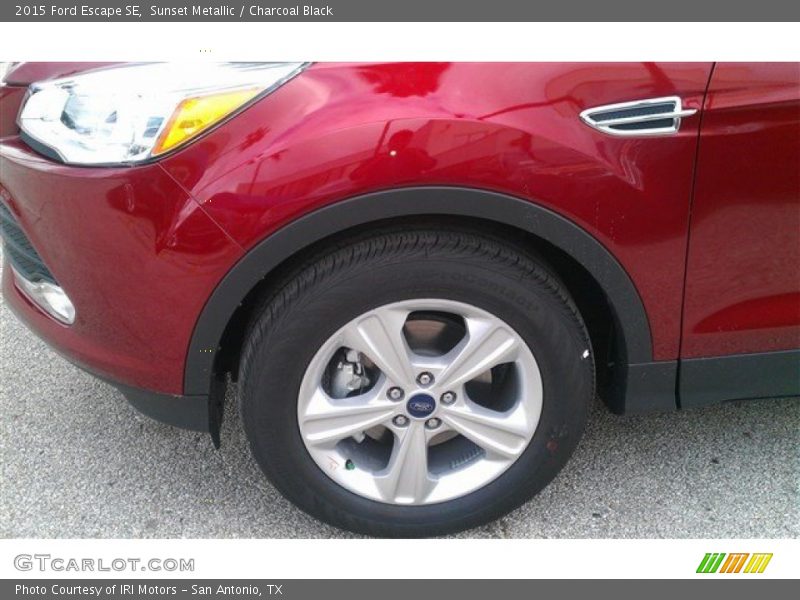 Sunset Metallic / Charcoal Black 2015 Ford Escape SE