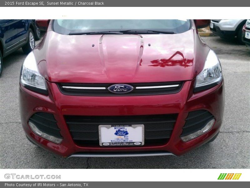Sunset Metallic / Charcoal Black 2015 Ford Escape SE