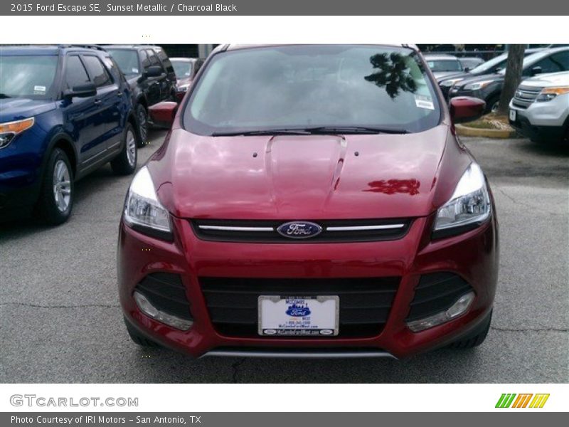 Sunset Metallic / Charcoal Black 2015 Ford Escape SE