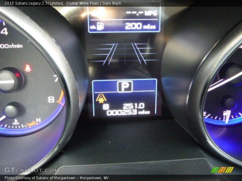 Crystal White Pearl / Slate Black 2015 Subaru Legacy 2.5i Limited