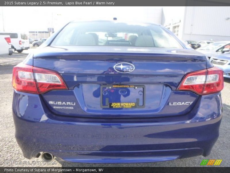 Lapis Blue Pearl / Warm Ivory 2015 Subaru Legacy 2.5i Premium