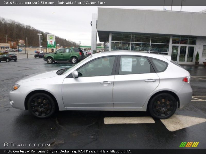 Satin White Pearl / Carbon Black 2010 Subaru Impreza 2.5i Wagon