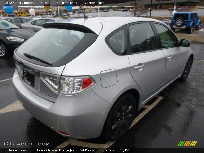 Satin White Pearl / Carbon Black 2010 Subaru Impreza 2.5i Wagon