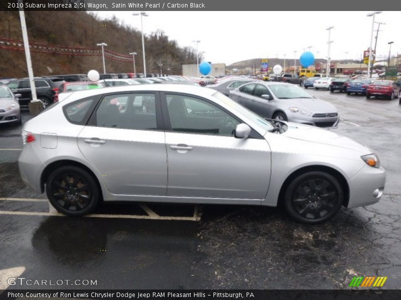 Satin White Pearl / Carbon Black 2010 Subaru Impreza 2.5i Wagon