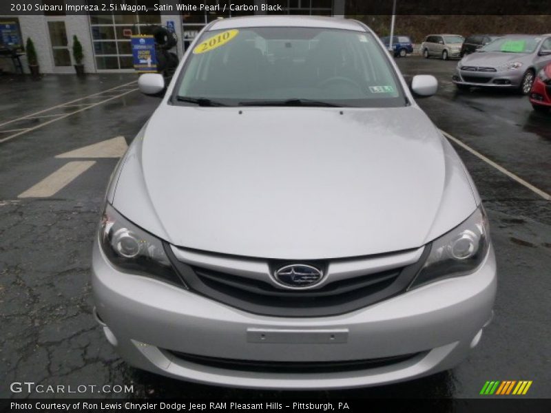 Satin White Pearl / Carbon Black 2010 Subaru Impreza 2.5i Wagon