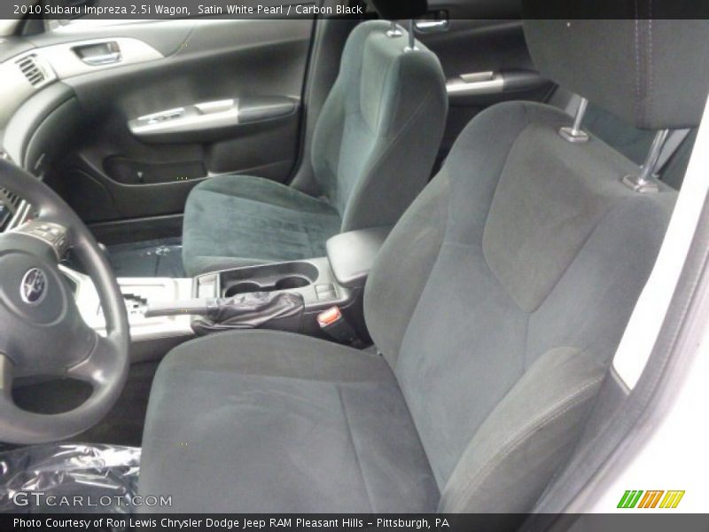 Satin White Pearl / Carbon Black 2010 Subaru Impreza 2.5i Wagon