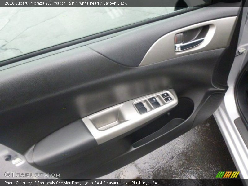 Satin White Pearl / Carbon Black 2010 Subaru Impreza 2.5i Wagon
