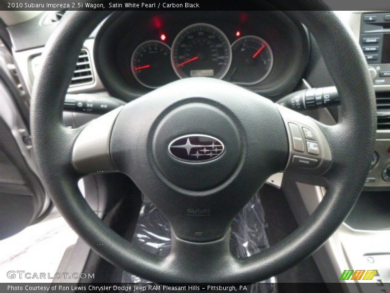 Satin White Pearl / Carbon Black 2010 Subaru Impreza 2.5i Wagon
