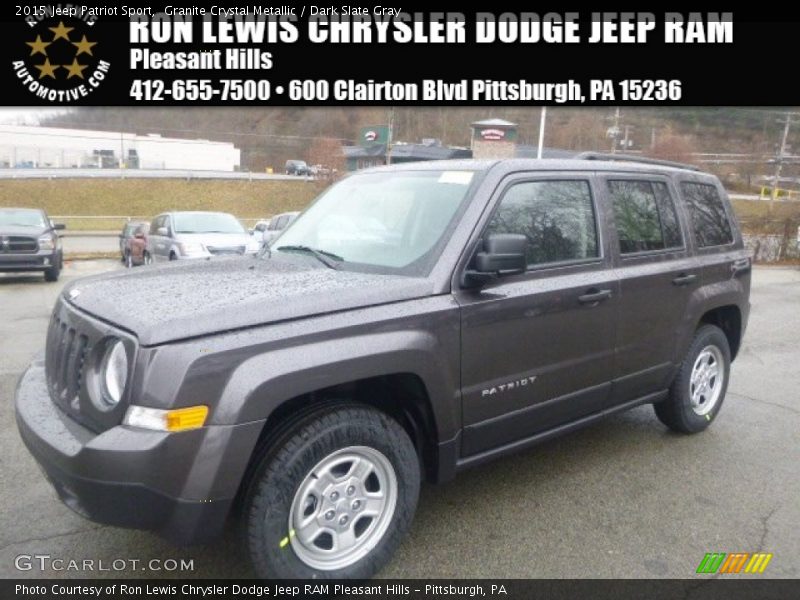 Granite Crystal Metallic / Dark Slate Gray 2015 Jeep Patriot Sport