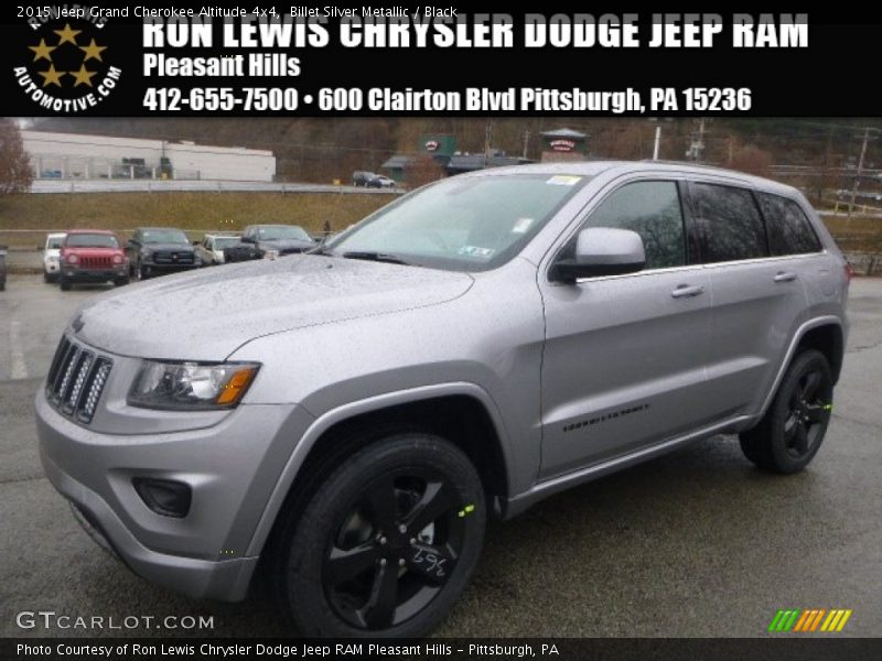 Billet Silver Metallic / Black 2015 Jeep Grand Cherokee Altitude 4x4