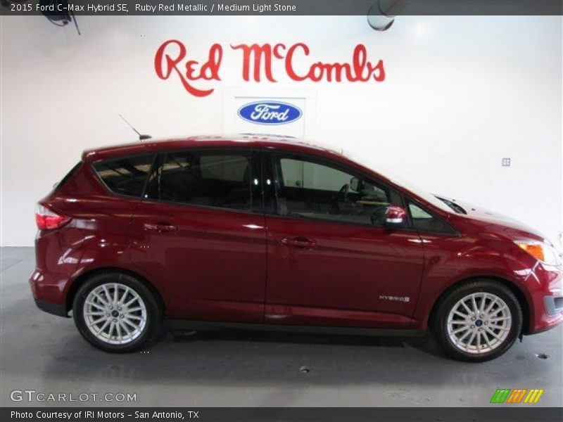 Ruby Red Metallic / Medium Light Stone 2015 Ford C-Max Hybrid SE