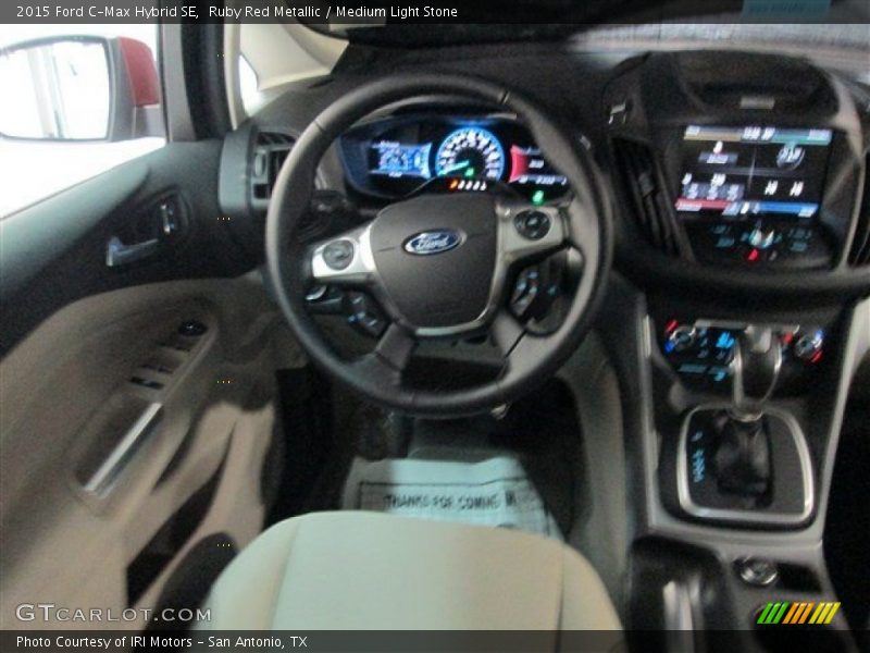 Ruby Red Metallic / Medium Light Stone 2015 Ford C-Max Hybrid SE
