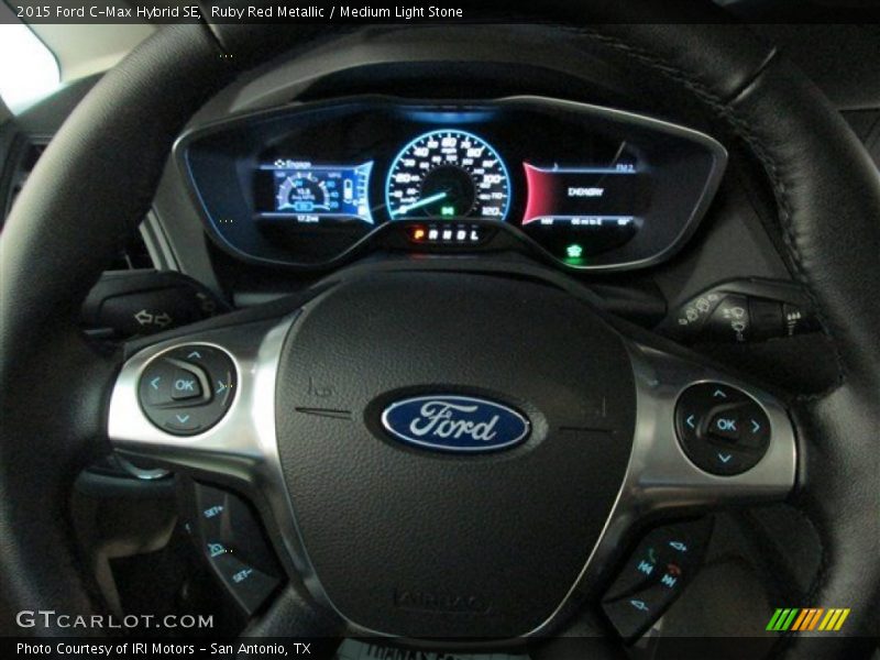 Ruby Red Metallic / Medium Light Stone 2015 Ford C-Max Hybrid SE