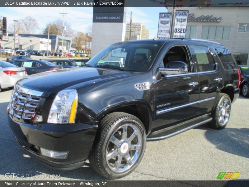 Black Raven / Ebony/Ebony 2014 Cadillac Escalade Luxury AWD