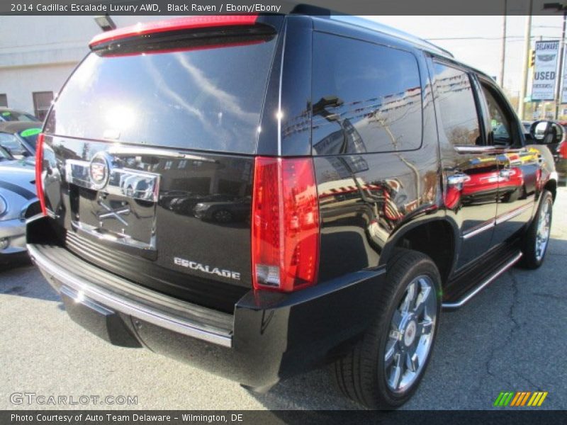 Black Raven / Ebony/Ebony 2014 Cadillac Escalade Luxury AWD