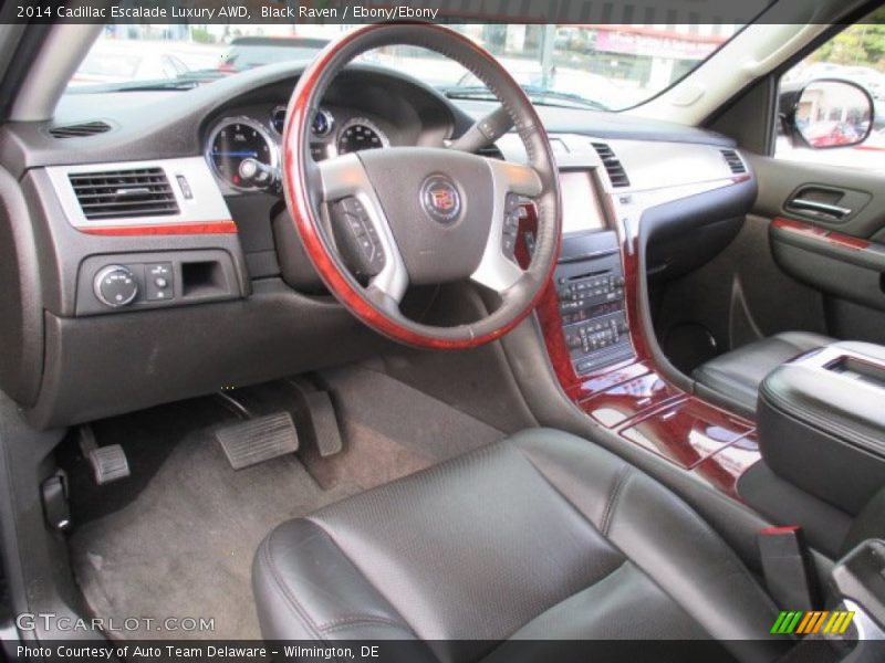 Black Raven / Ebony/Ebony 2014 Cadillac Escalade Luxury AWD