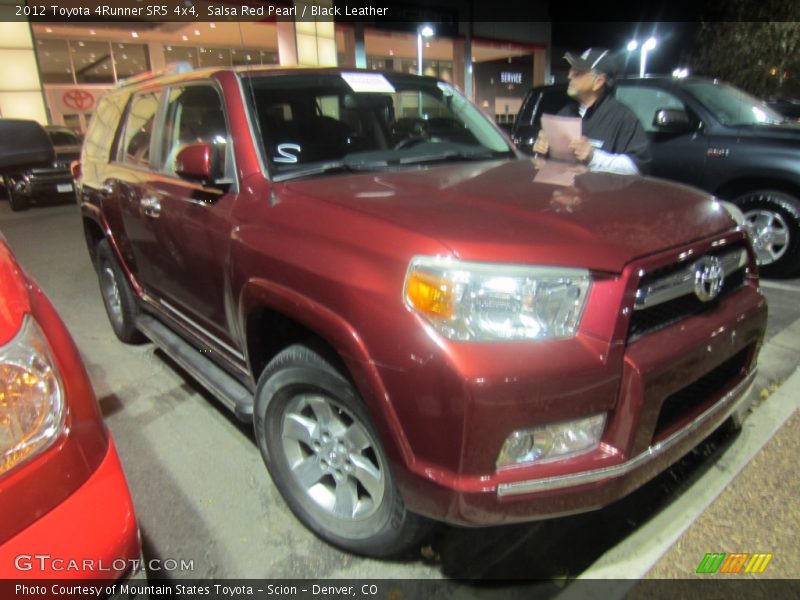 Salsa Red Pearl / Black Leather 2012 Toyota 4Runner SR5 4x4