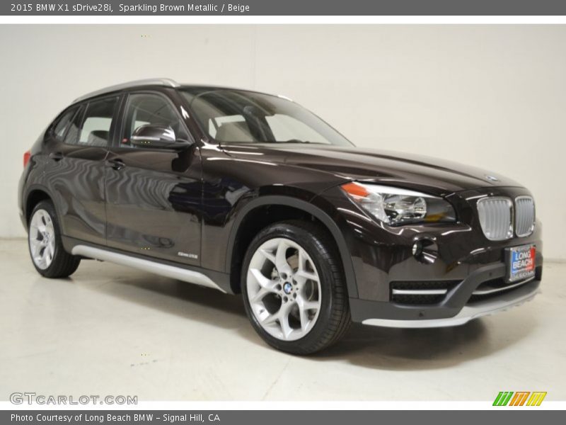 Sparkling Brown Metallic / Beige 2015 BMW X1 sDrive28i