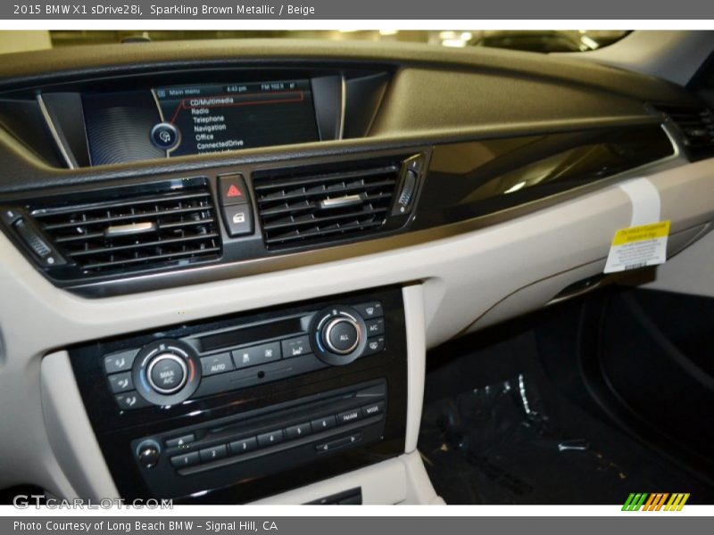 Sparkling Brown Metallic / Beige 2015 BMW X1 sDrive28i
