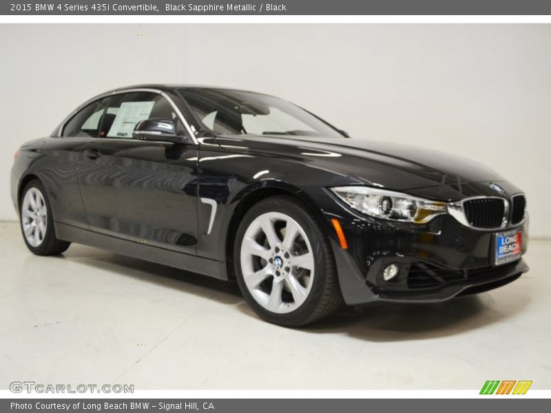 Black Sapphire Metallic / Black 2015 BMW 4 Series 435i Convertible