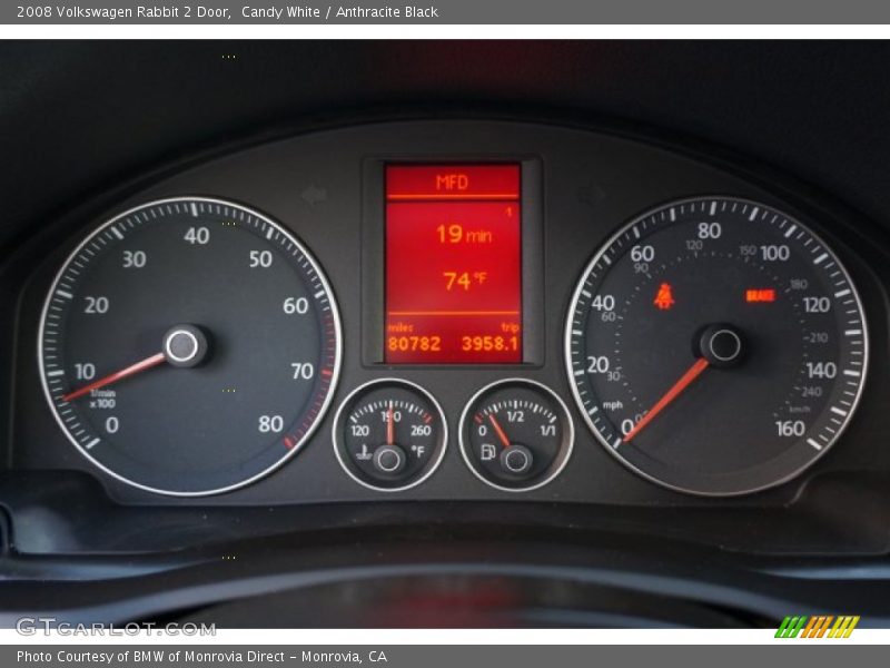 Candy White / Anthracite Black 2008 Volkswagen Rabbit 2 Door