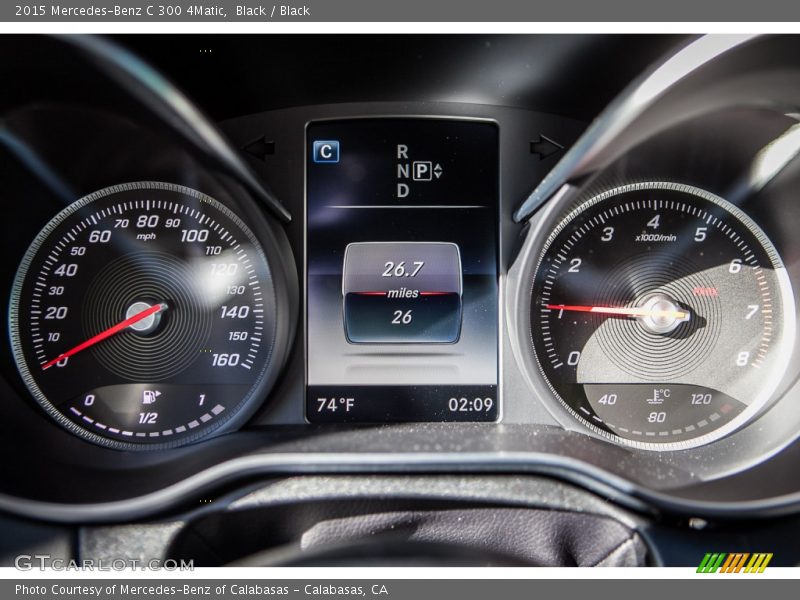 Black / Black 2015 Mercedes-Benz C 300 4Matic